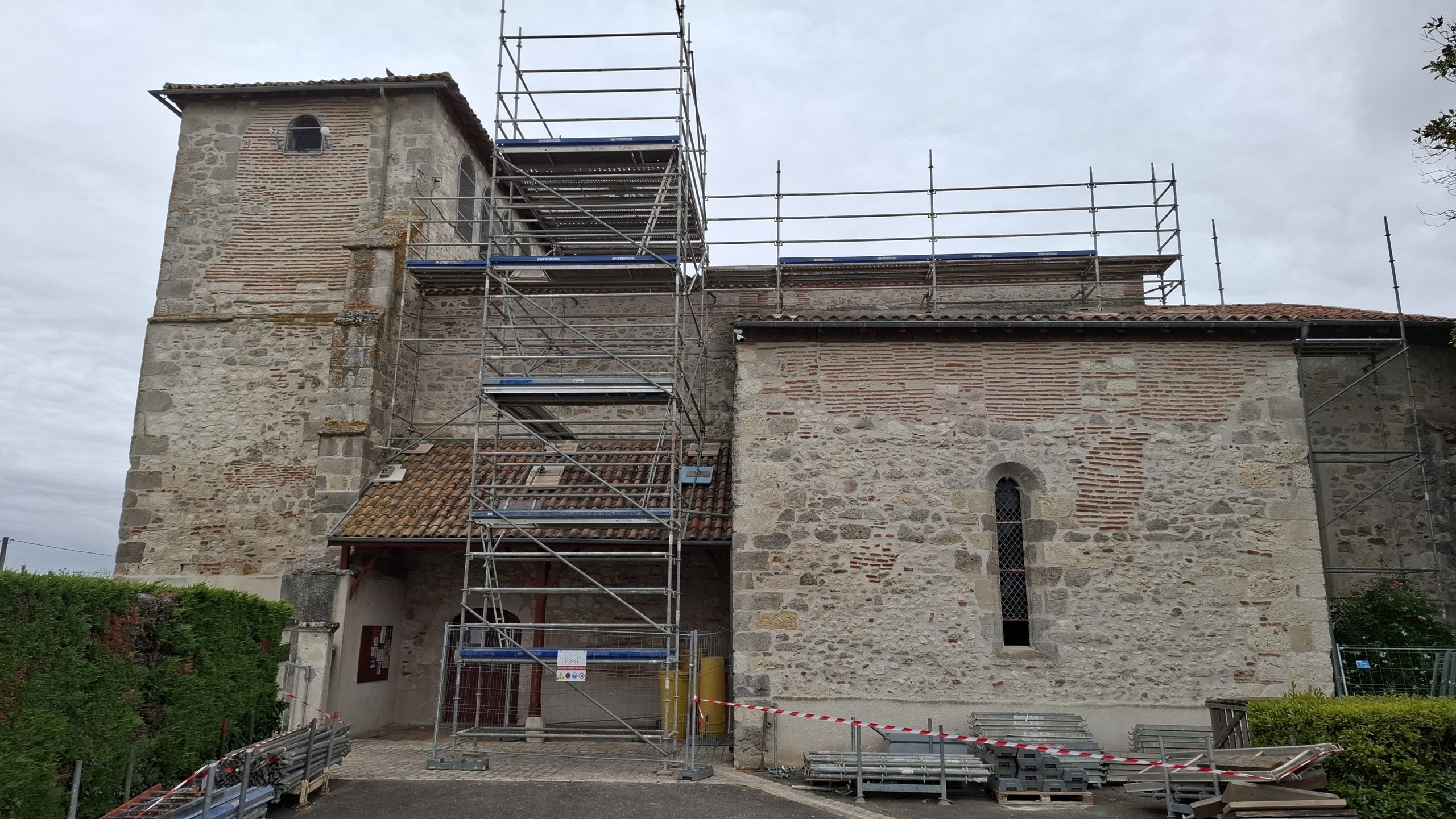 Début des travaux à l&rsquo;église St Sauveur