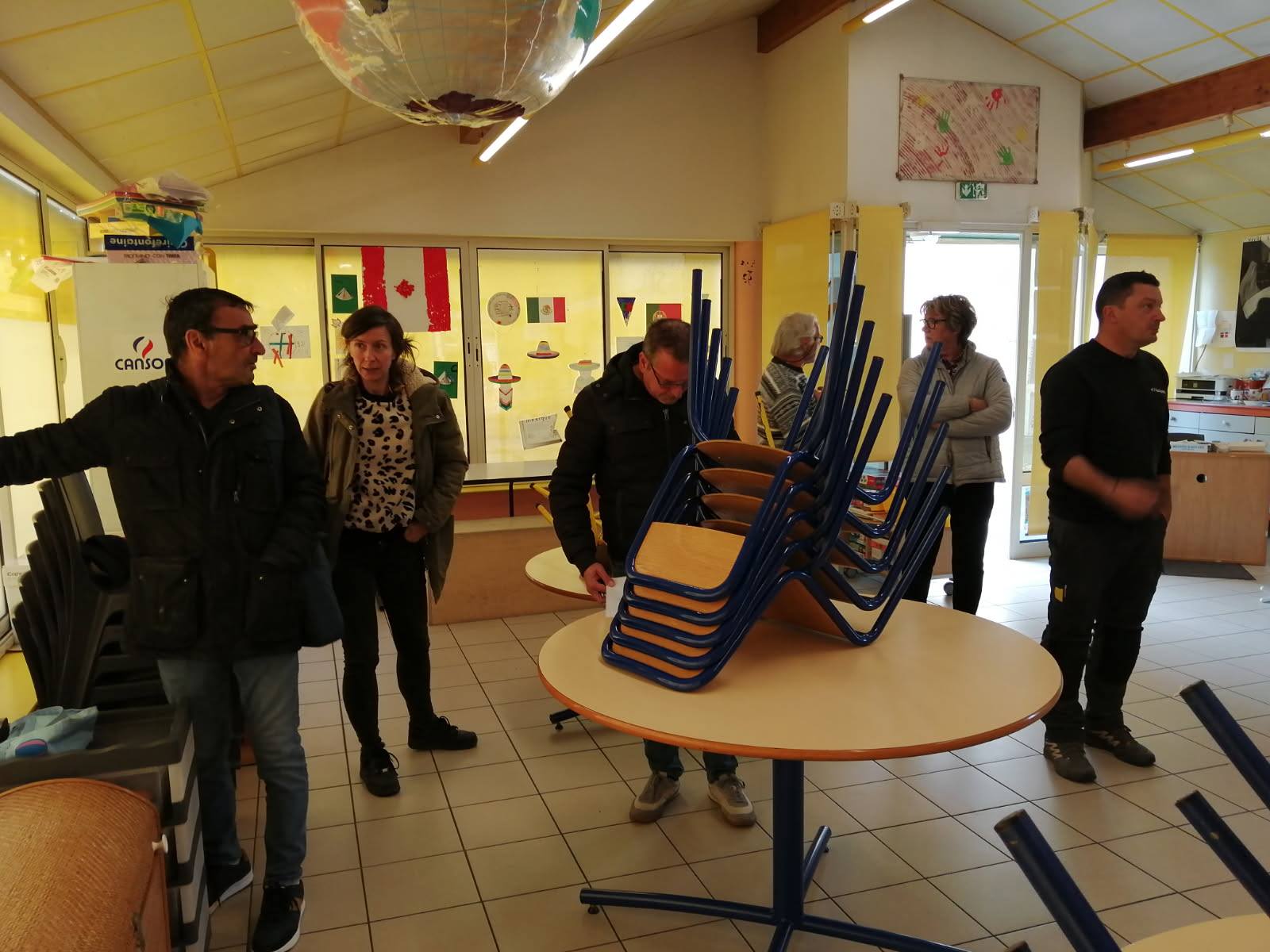 Réunion préparatoire (travaux école)